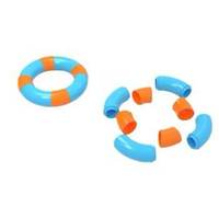 Jouets pour chiens TPR qui couinent, série Plage Océanique : Bouée de sauvetage, Roue de bateau, Étoile, Balle flottante, Jouets à mâcher indestructibles pour la dentition