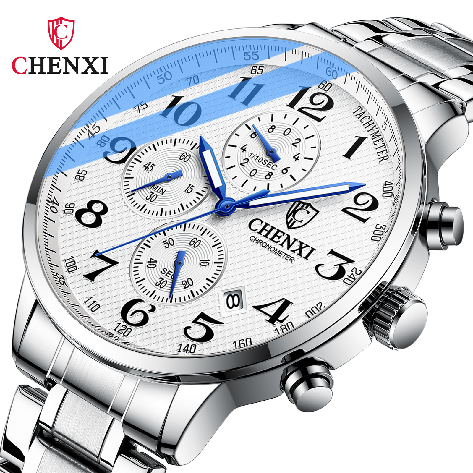 Chenxi 947 Luxury Wrist Watches - Stainless Steel Chronograph