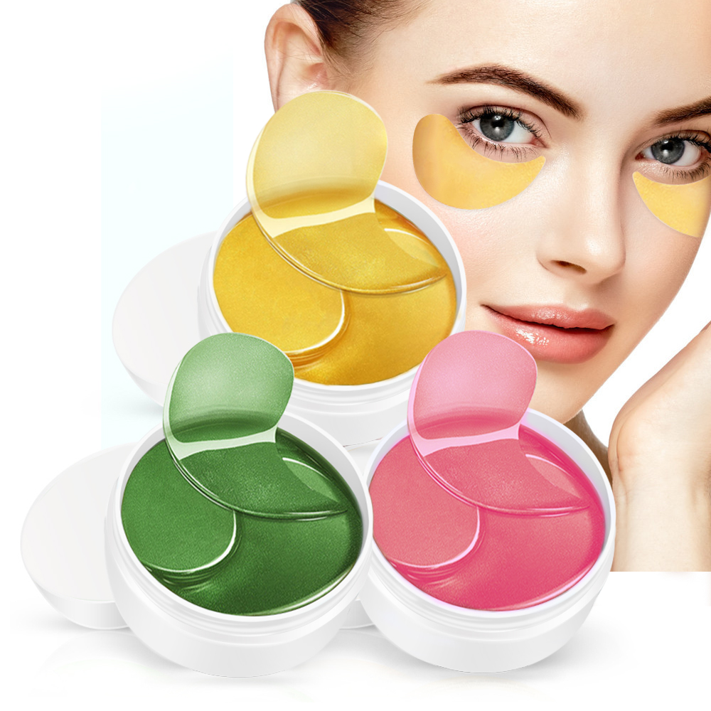 OEM ODM гидрогелевая маска для глаз, набор из 60 шт., Коллагеновые гелевые патчи для сна под глазами, патчи для глаз