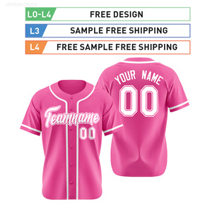 Chemise de baseball unisexe classique pour adultes avec logo brodé personnalisable, respirante, grande taille, 100% polyester - Product Image 3