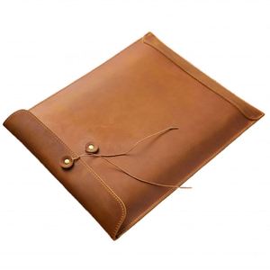 Boshiho Portable Vintage PU Leather Briefcase Fashion Office Paper Organizer Large Capacity for Storing <b>Documents</b> Data Contracts - Product Image 1