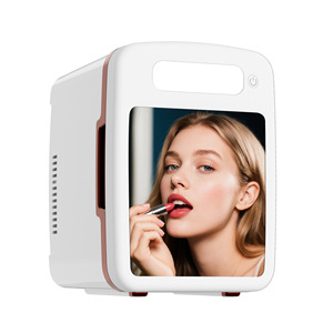 Beauty Fridge <b>Mini</b> Cosmetic <b>Cooler</b> 5L With Mirror 12V 220V Portable For Car Home Makeup Storage - Product Image 1