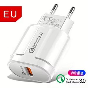18W 3A Fast Charger QC3.0 <b>USB</b> Wall Charger Power Adapter US EU <b>Plug</b> Mobile Phone Charger - Product Image 2