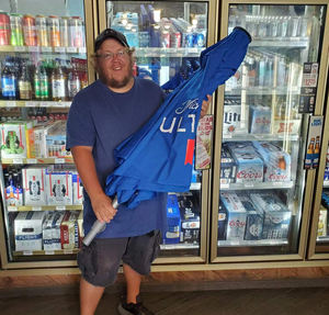 Payung Aluminium Ringan Michelob Ultra 7 Kaki dengan Ventilasi Udara Desain Tradisional Perabot Luar Ruangan untuk Penggunaan di Halaman & Hotel - Product Image 3