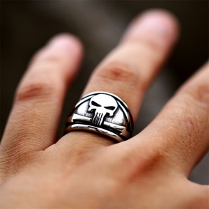 Anillo de Calavera Ajustable de Acero Inoxidable Estilo Punk, Joyería Vintage de Nueva Llegada - Product Image 3