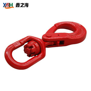 <span class=keywords><strong>Hook</strong></span> Angkat Putar Tugas Berat Grade 80 Crane Slip Swivel Eye <span class=keywords><strong>Hoist</strong></span> <span class=keywords><strong>Hook</strong></span> G80 Forged Self Lock Lifting Swivel <span class=keywords><strong>Hook</strong></span> dengan Pengunci - Product Image 1