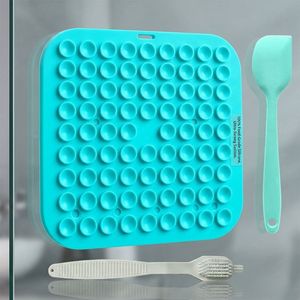 Custom Manufacturer Wholesale Silicone Pet <strong>Slow</strong> <strong>Feeder</strong> Lick Mat Zones Textured Custom Logo Pad for Dog <strong>Cat</strong> Bath Anxiety Relief - Product Image 3