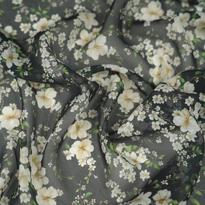 Nueva llegada 100% Mulberry Silk Printing <span class=keywords><strong>George</strong></span> Fabric Logotipo y tamaño personalizados - Product Image 3