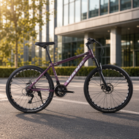 Vélo de montagne en alliage d'aluminium 26 pouces 21 vitesses léger avec suspension avant pour adultes, directement de l'usine 2026, OEM/ODM