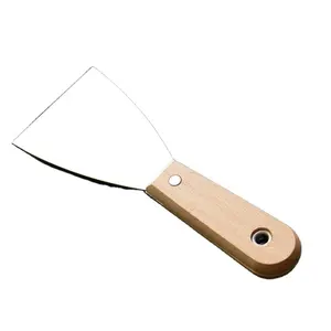 Cuchillo rascador de masilla de alta calidad, cuchilla de acero inoxidable 201, pulido con espejo