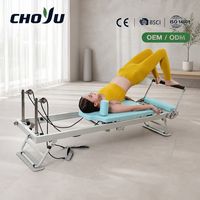 Machine de Pilates Reformer Pliable et Portable, Lit de Pilates en Métal Durable avec Ressorts, Vert, Multifonction, Réglable pour Fitness Corporel à Domicile