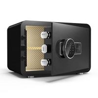 Sistema de Cerradura Digital Antirrobo, Diseño Moderno en Negro, Caja Fuerte de Seguridad de Acero para Hogar, Banco u Oficina, Protección de Objetos de Valor