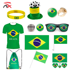 Prodotti per Tifosi di Calcio Brasiliani 2026 Bandiera Personalizzata DDP Maglia da Calcio Brasiliana Portachiavi a Forma di Corno Abbigliamento Cappello Occhiali da Sole Bandiere - Product Image 6