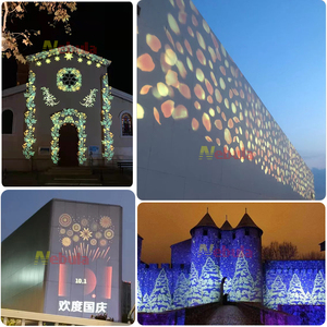 <span class=keywords><strong>Projecteur</strong></span> Gobo NEBULA 300W LED Zoom Flocons de neige tombants Extérieur IP65 Façade de bâtiment Publicité Lumière - Product Image 3