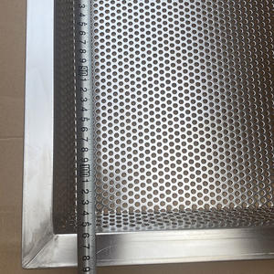 Metal de calidad alimentaria, aluminio, acero inoxidable, pan, panadería, malla, <span class=keywords><strong>horno</strong></span> perforado, secado, bandeja de deshidratación, tamaño completo, <span class=keywords><strong>60x40</strong></span> - Product Image 4