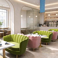 Ensemble de tables et chaises en marbre, style nordique minimaliste, tendance, personnalisable, pour café, restaurant, dessert, loisirs