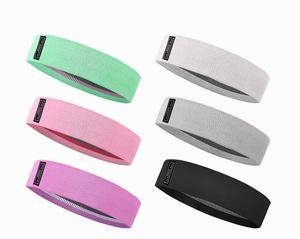 Lot de bandes de résistance élastiques ajustables en tissu pour fitness et exercices de gym – Nouvelle collection de haute qualité pour la hanche - Product Image 1