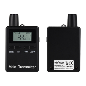 Team two-way wireless tour guide system 2.4G HD sound quality 200m transmission two-way mini <b>walkie</b>-<b>talkie</b> for tour guides/Hajj - Product Image 1