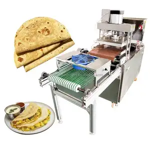 Línea automática de producción de pan plano de tortilla Roti lavash pita/horno de pan árabe que forma la máquina para hornear/máquina para hacer Chappti