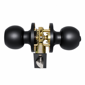 Cerradura de Bola de Acero Inoxidable para <span class=keywords><strong>Puerta</strong></span>, Cerradura Redonda de Entrada Interior y <span class=keywords><strong>Exterior</strong></span> con Llave, Pomo de <span class=keywords><strong>Puerta</strong></span> con <span class=keywords><strong>Pestillo</strong></span> Ajustable para Dormitorio y Baño - Product Image 3