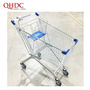 Chariots de courses à monnayeur pour supermarchés, durables et <span class=keywords><strong>antirouille</strong></span>, chariot à 4 roues pour supermarchés, en vente - Product Image 3