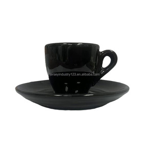 Tasse à café épaisse avec soucoupe Céramique Tasse à expresso extra épaisse Tasses à expresso italiennes épaisses 50ml - Product Image 3