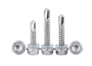 410 thép không gỉ bên ngoài hình lục giác khoan đuôi vít mái vít màu thép tự khai thác vít - Product Image 3