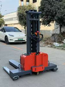 ऑफ-रोड 1500 किलोग्राम स्ट्रैडल लेग फुल इलेक्ट्रिक सेल्फ-लिफ्ट स्टेकर 1.3 मीटर 1.5 मीटर लिफ्ट ऊंचाई बंद पैलेट के लिए - Product Image 4