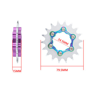Kit de conversion à vitesse unique pour BMX/VTT-Anneau de verrouillage de roue libre en aluminium pour engrenage fixe et vélo de rue - Product Image 4