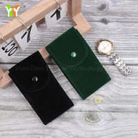 Suede Leather Watch Pouch, Watches with Bracelets Organizer
