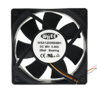 Ventilateur axial sans balais DC 120 mm à longue durée de vie, OEM 12V/24V, haute pression statique, ventilateur de refroidissement PBT pour châssis PC et purificateur d'air
