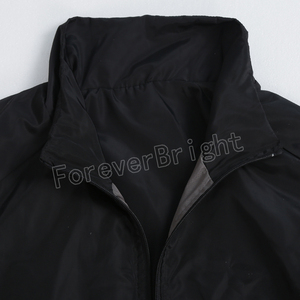 Premium Soft Polyester Waterproof <strong>Black</strong> <strong>Rain</strong> Coat <strong>Rain</strong> <strong>Jacket</strong> With Custom logo - Product Image 4
