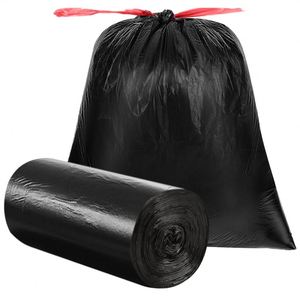 Sacs poubelles en plastique extra résistants, durables, avec cordon de serrage, pour l'élimination des déchets - Product Image 1