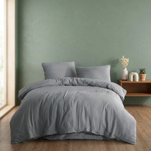 Parure de lit en satin 200 TC, ensemble de literie en satin luxueux, ensemble de draps en satin doux, literie 200 fils, literie en satin élégante - Product Image 2