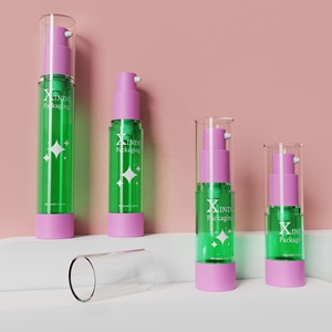 Xinde कस्टम रंग 10 मिलीलीटर 15 मिली 20 मिली 30 मिलीलीटर पालतू प्लास्टी लोशन पंप बोतल प्लास्टिक पंप बोतल त्वचा देखभाल सीरम प्लास्टिक कॉस्मेटिक बोतल - Product Image 4