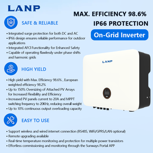 Inverter Solare Ibrido Trifase 15-30kW Onda Pura 15kW IP66 con 1/2 MPPT per Impianti <span class=keywords><strong>Solari</strong></span> Domestici - Product Image 4