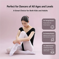 Collants de danse professionnels blancs pour femmes, en maille serrée, semi-transparents, d'épaisseur moyenne, vente en gros, direct usine