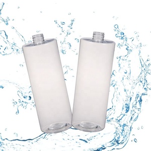 Botella de plástico transparente con bomba para lavar el cuerpo, botella cilíndrica de plástico transparente de 1 litro, 1000ml - Product Image 1