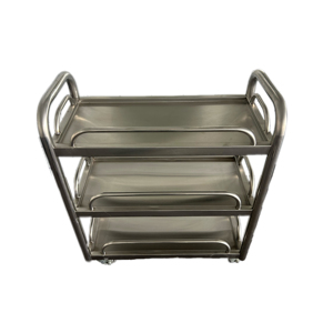 Chariot en acier inoxydable VICTORY Voiture-restaurant à trois couches de qualité supérieure pour équipement de cuisine inox pour hôtels et restaurants - Product Image 1