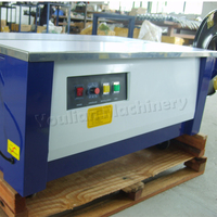 Machine d'emballage à bande PP semi-automatique KZ900L à faible hauteur pour cartons, prix d'usine