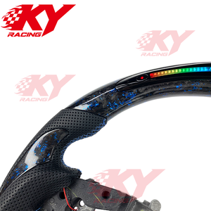 Accesorios Interiores para Automóvil Honda Accord 10.ª Generación 2018-2022, Diseño Deportivo Personalizado, Volante de Fibra de Carbono Forjado con LED RPM - Product Image 2