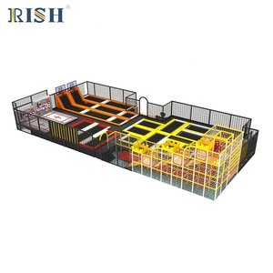 Aire de saut en libre style, grand parc de trampolines pour enfants et adultes, parc de fitness et de sport intérieur, équipement de terrain de jeu intérieur - Product Image 4