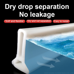 Striscia in Silicone per Bagno, Barriera Impermeabile Autoadesiva, Striscia Sigillante in Gomma per Pavimento, Barriera per <span class=keywords><strong>Doccia</strong></span> - Product Image 4