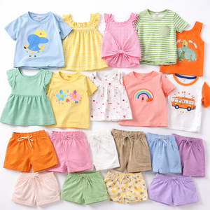 Lote de Stock al por Mayor, Exceso de Inventario, Profit King, Lote Mixto, Estilos Aleatorios, Conjuntos de Verano para Niños con Estampados de Dibujos Animados, 99999 Piezas - Product Image 2