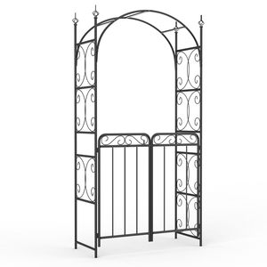 Arche de jardin extérieure de villa, arc de commutateur d'isolation de jardin de rose en métal, porte de vigne <span class=keywords><strong>grimpante</strong></span> de plante de gloire de matin de ferronnerie - Product Image 1