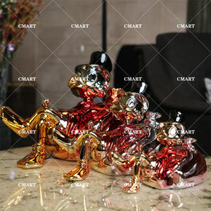 Usine de placage au chrome, vente en gros de figurines de jeu Mario colorées, mini-sculptures, sculptures d'ours en peluche électroplaquées - Product Image 5