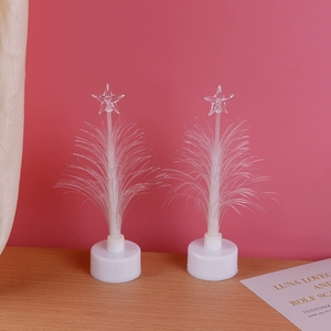 Centro de Mesa de Fibra Óptica con Árbol de Luces Multicolor para Decoración de Bodas, Aniversarios, Navidad y Eventos - Product Image 4