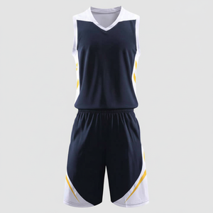 Dernier maillot de basket-ball imprimé personnalisé pour hommes, uniforme confortable de vêtements de sport avec technologie de sublimation à manches courtes - Product Image 1