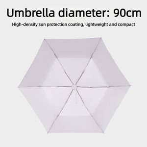 Parapluie pliant compact léger 113g UPF50 avec logo personnalisé pour femmes, idéal pour les voyages, l'école, la vente au détail et les cadeaux - Product Image 3