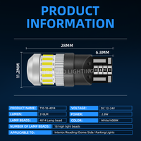 JG Canbus T10 W5W 921 Led Ampoule 4014 18SMD Blanc LED Plaque Intérieure Lumière T10 194 W5W blanc Canbus 168 194 921 led